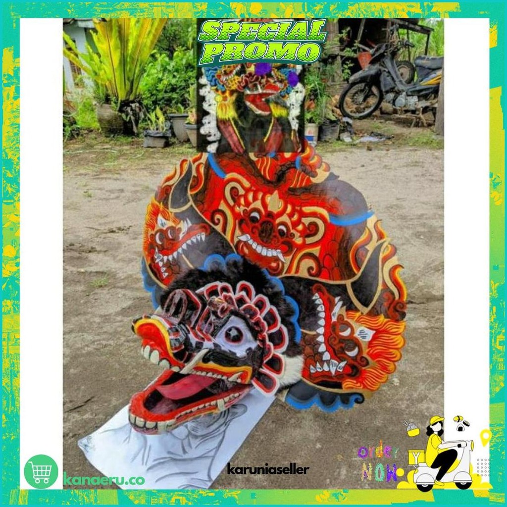 

Barongan Telon Full Kayu Jamang Cat Air Brush Set Kemul Panjang Pentul Dan Rambut Tinggal Pakai Ukuran Anak Murah