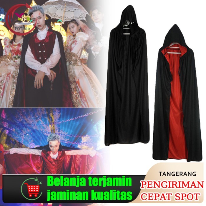 {{{{}}] Jubah Cosplay Halloween Dracula/Vampire/Death / Witch/Costume Cosplay