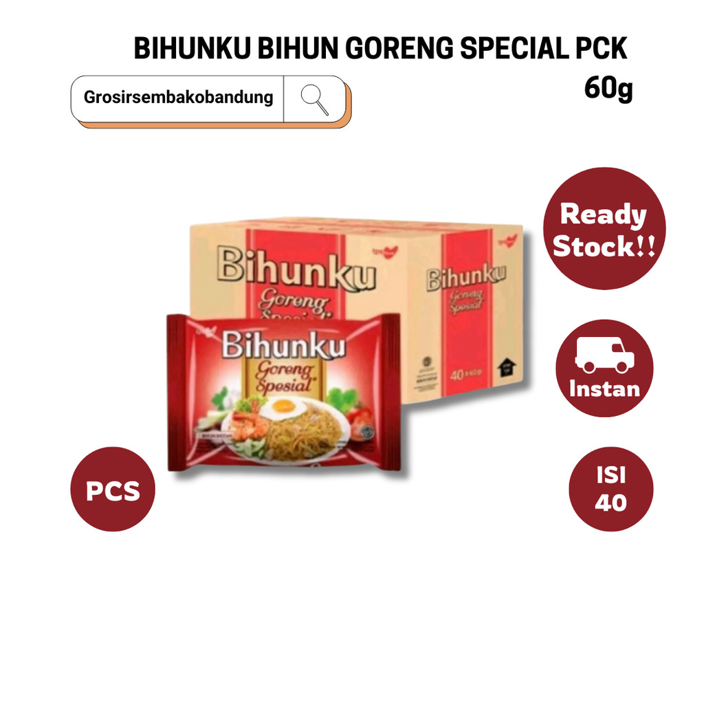 

BIHUNKU BIHUN GORENG SPECIAL PCK 60g - 1 Dus - Kota Bandung