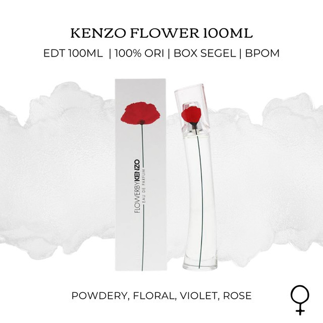 Parfum Kenzo Flower 100ml for Female Wanita - 100% Asli Original