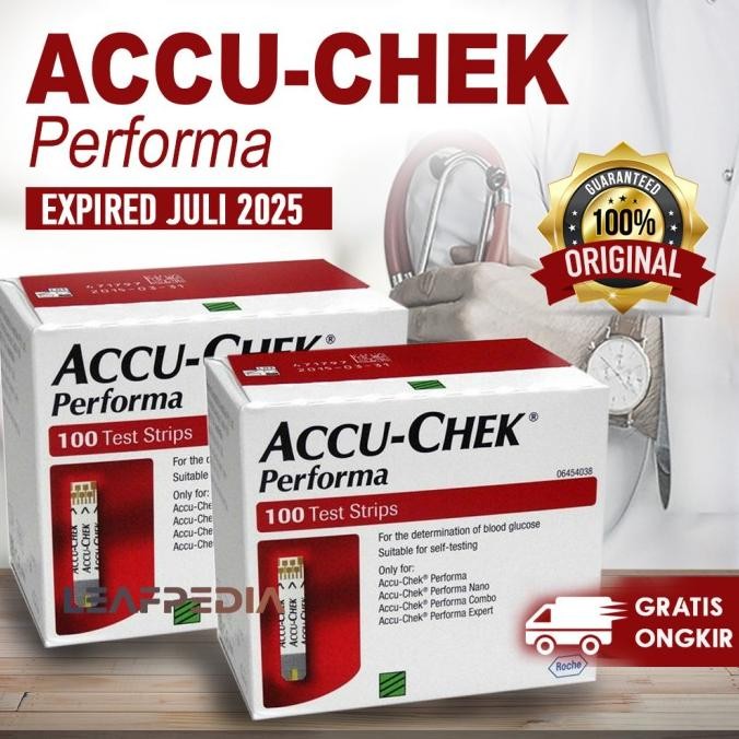 Accu Chek Strip Accu Check Accu Chek Performa 100 Berkualitas