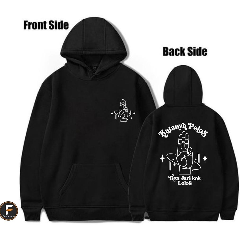 Promo Hoodie Kata Nya Polos 3 Jari Kok Lolos