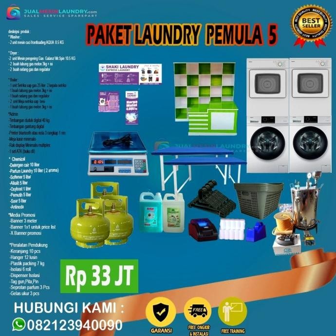 Berkualitas Paket Usaha Laundry Kiloan Lengkap