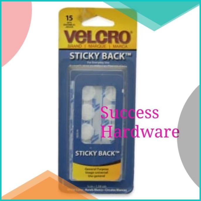 

VELCRO COINS STICKY BACK TAPE 1.59 CM 15 SET PUTIH 140BZ4 tools