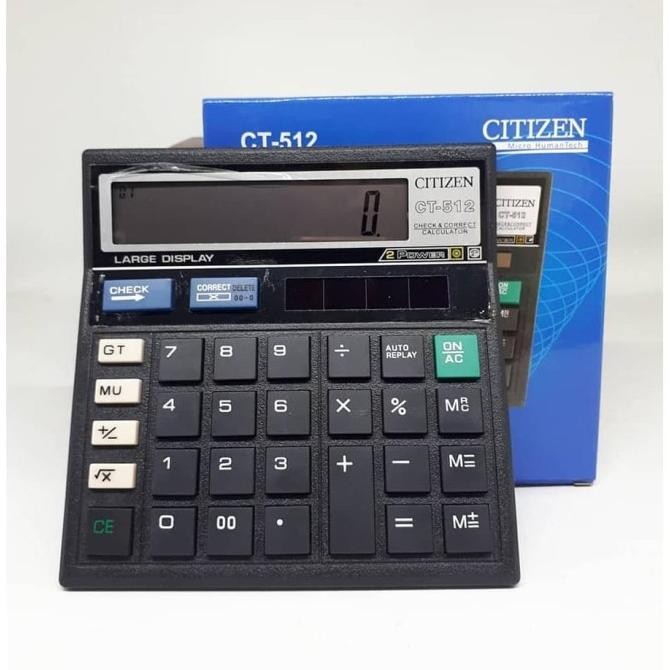 

gfd-6 KALKULATOR CITIZEN CT 512 ANGKA BESAR 12 DIGIT Hemat