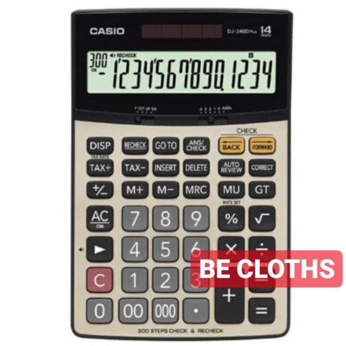 

TR24 Casio DJ-240D PLUS Kalkulator Check Correct Meja Desktop Premium