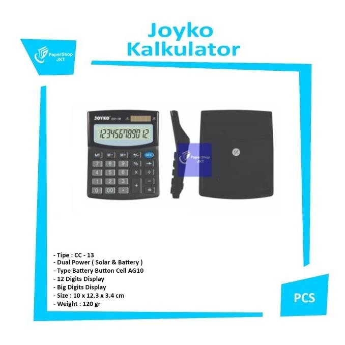 

fx-4 JOYKO - Calculator CC 13 - Kalkulator 12 Digits Murah