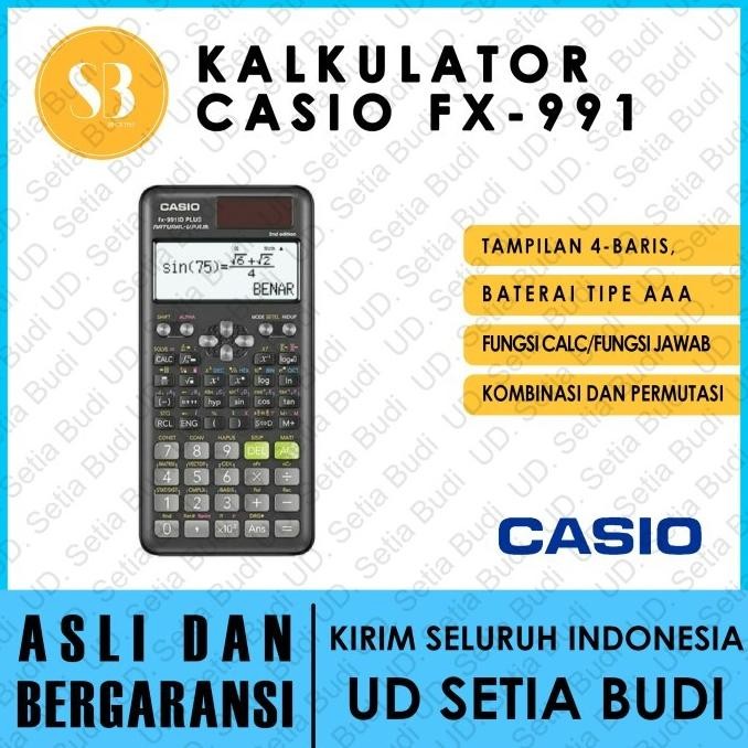 

Terbaru Kalkulator CASIO FX-991 ID Plus Asli dan Bergaransi Termurah