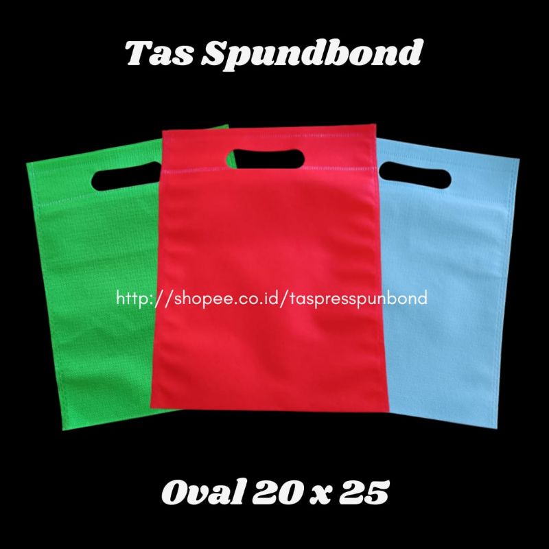 

Tas Spundbond Oval 20 x 26 / 25 x 35 Goodie Bag Termurah 20 Pcs (1 Kodi)