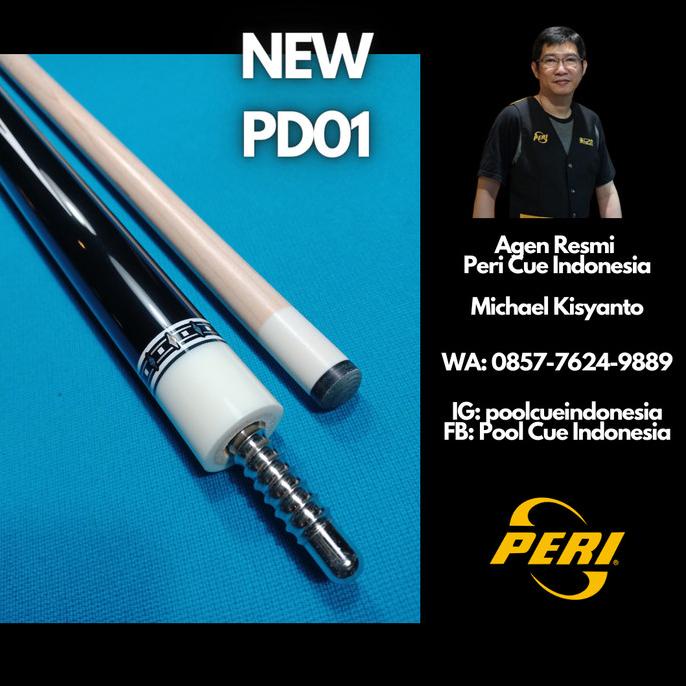 PERI Cue PD01 Billiard Pool Cue Stick - Stik Bermain Billiard 9 Feet