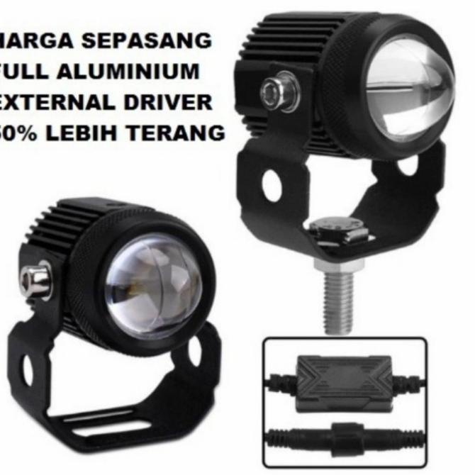 Lampu Tembak Lampu Sorot D2 Mini Moto Led Premium Nmax Aerox Adv Dll