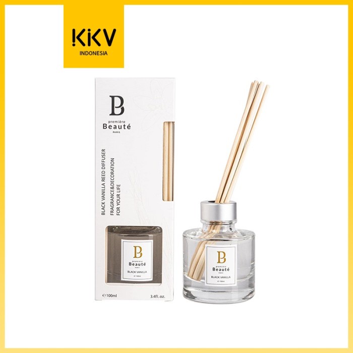 [K378N] Kkv - Premiere Beaute Reed Diffuser / Pengharum Ruangan Black Vanilla [T789N]