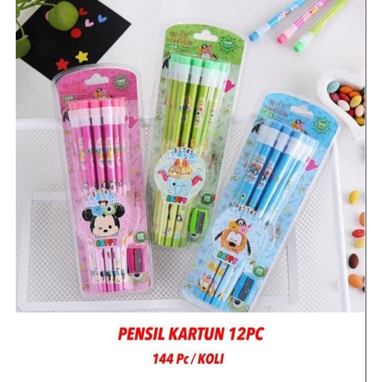 

Terbaru Pensil Karakter 1 Set Isi 12 Pcs/Pack (Free Penghapus Dan Rautan)