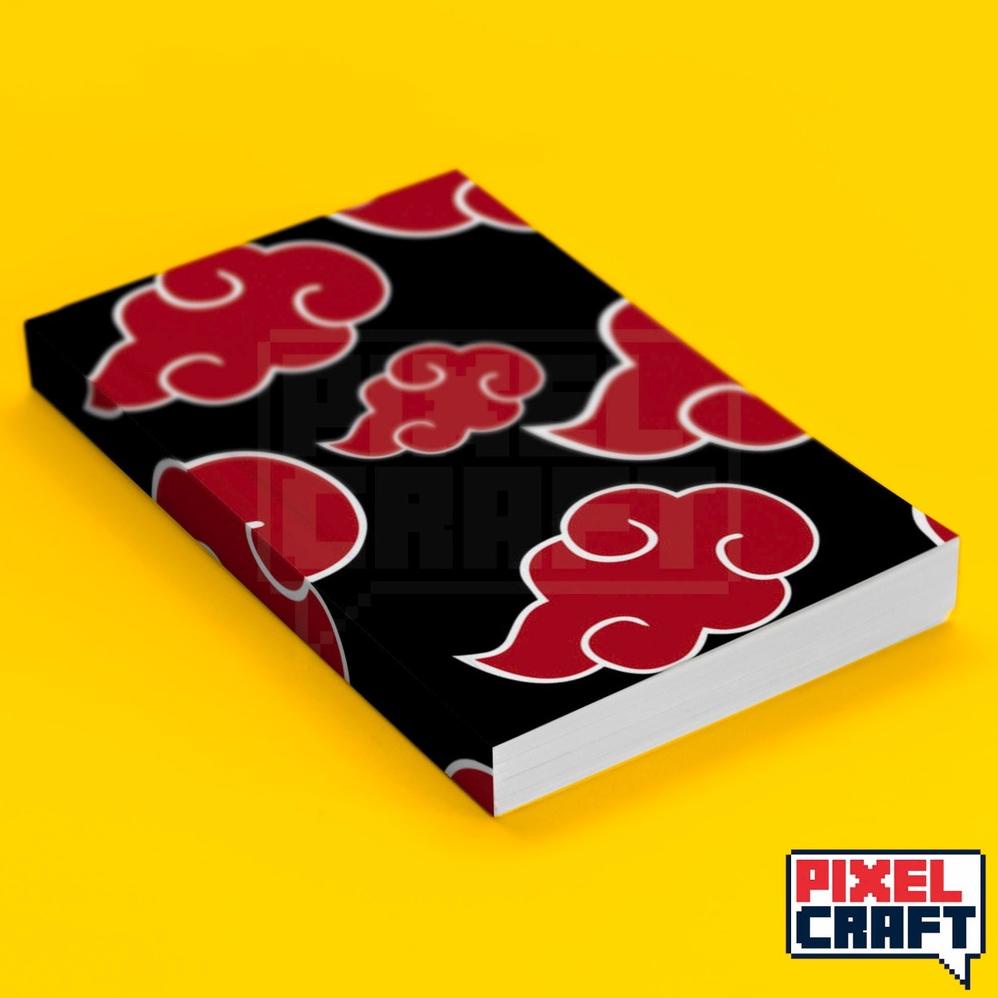 

New Arrivals Pocket Note Anime Naruto Akatsuki Motif Softcover A6 Buku Tulis Catatan Agenda Planner Kri