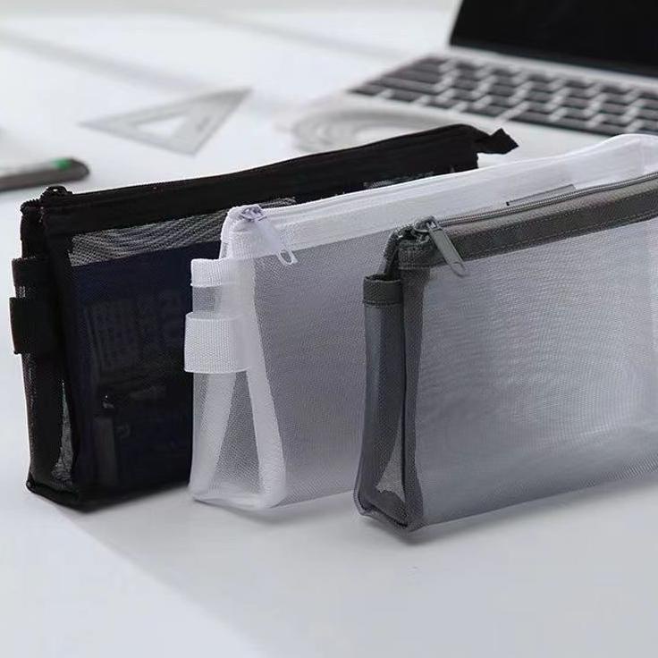 

Terbaik Tas Pensil Transparan Sederhana//Large-Capacity Transparent Pencil Case Student Stationery Storage Bag Ftp