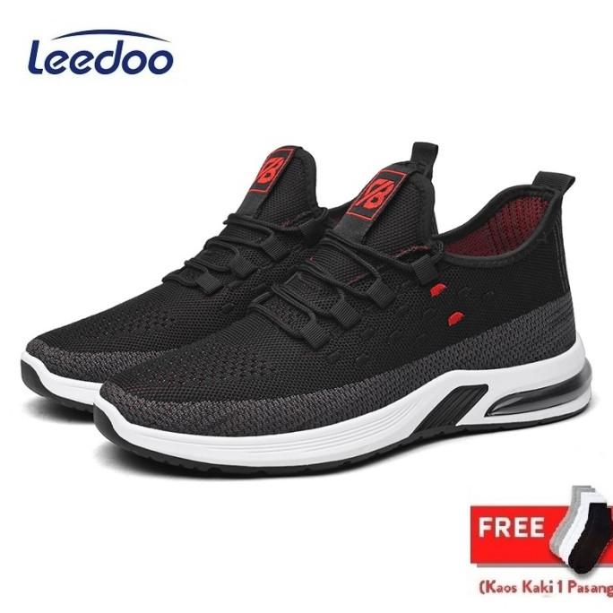 Leedoo Sepatu Sneakers Sekolah Pria Sepatu Running Casual Import MR502