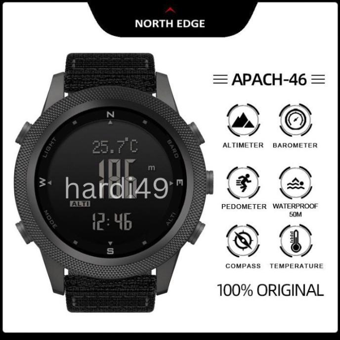 NORTH EDGE APACHE-46 PEDOMETER, ALTIMETER, BAROMETER, TEMPERATURE