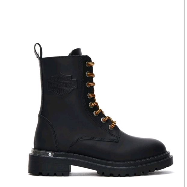 Sepatu boots wanita harley davidson brigget black original