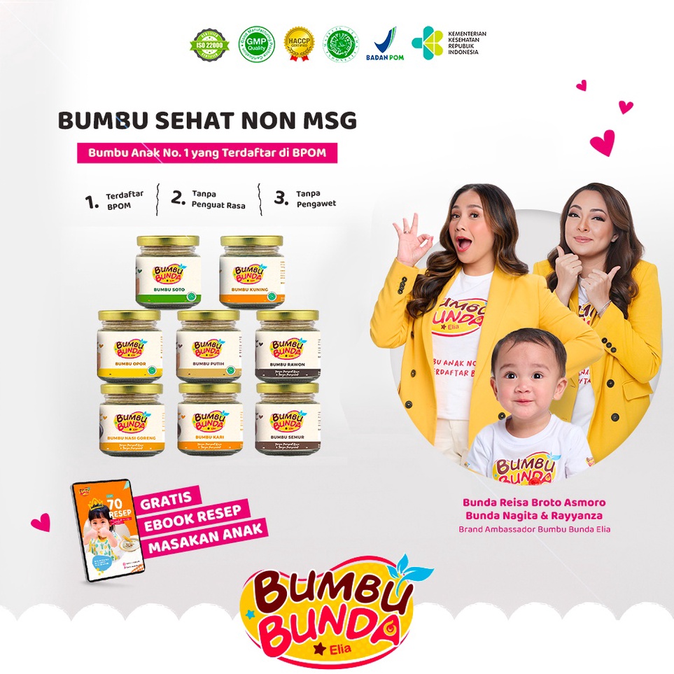 

Stock Banyak Bumbu Bunda Elia BPOM Bumbu Non MSG / Bumbu MPASI / Kaldu MPASI / Kaldu Bayi / Bumbu Soto Bumbu Opor Bumbu Putih Bumbu Kuning Bumbu Rawon Bumbu Kari Bumbu Nasi Goreng Bumbu Semur Harga Termurah