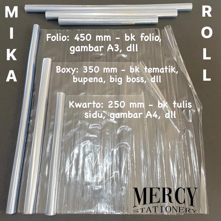 

Stok Sedikit Sampul Roll Buku Tulis Buku Gambar Mika Roll Panjang 5 Meter - Sampul Mika Bening Sampul Boxy Roll Folio kwarto Book Covering 126