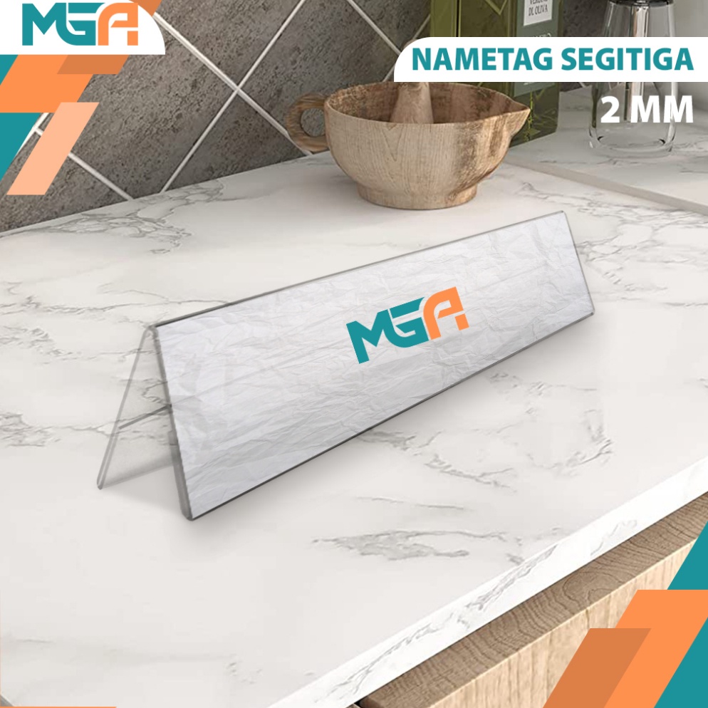 

Stok Baru Papan Nama Meja / Akrilik Nama / Nama Jabatan desain elegan - Tipe Segitiga CSE