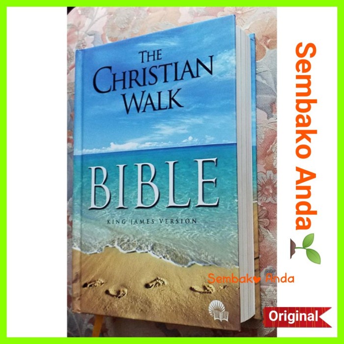 KJV HOLY BIBLE. KING JAMES VERSION. HURUF BESAR. THE CHRISTIAN WALK.