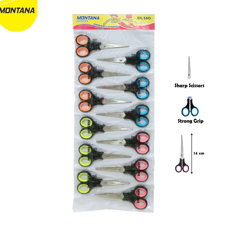 

Stok Banyak✬ MONTANA Scissors / Gunting Montana STL-550 C85