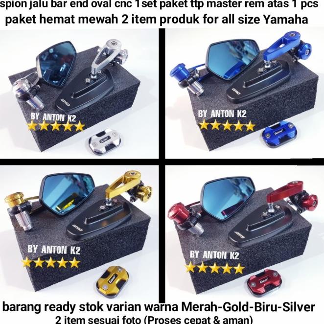 Spion Jalu Oval/Bar End Variasi Motor X Ride/Mio Fino/Jupiter Mx New