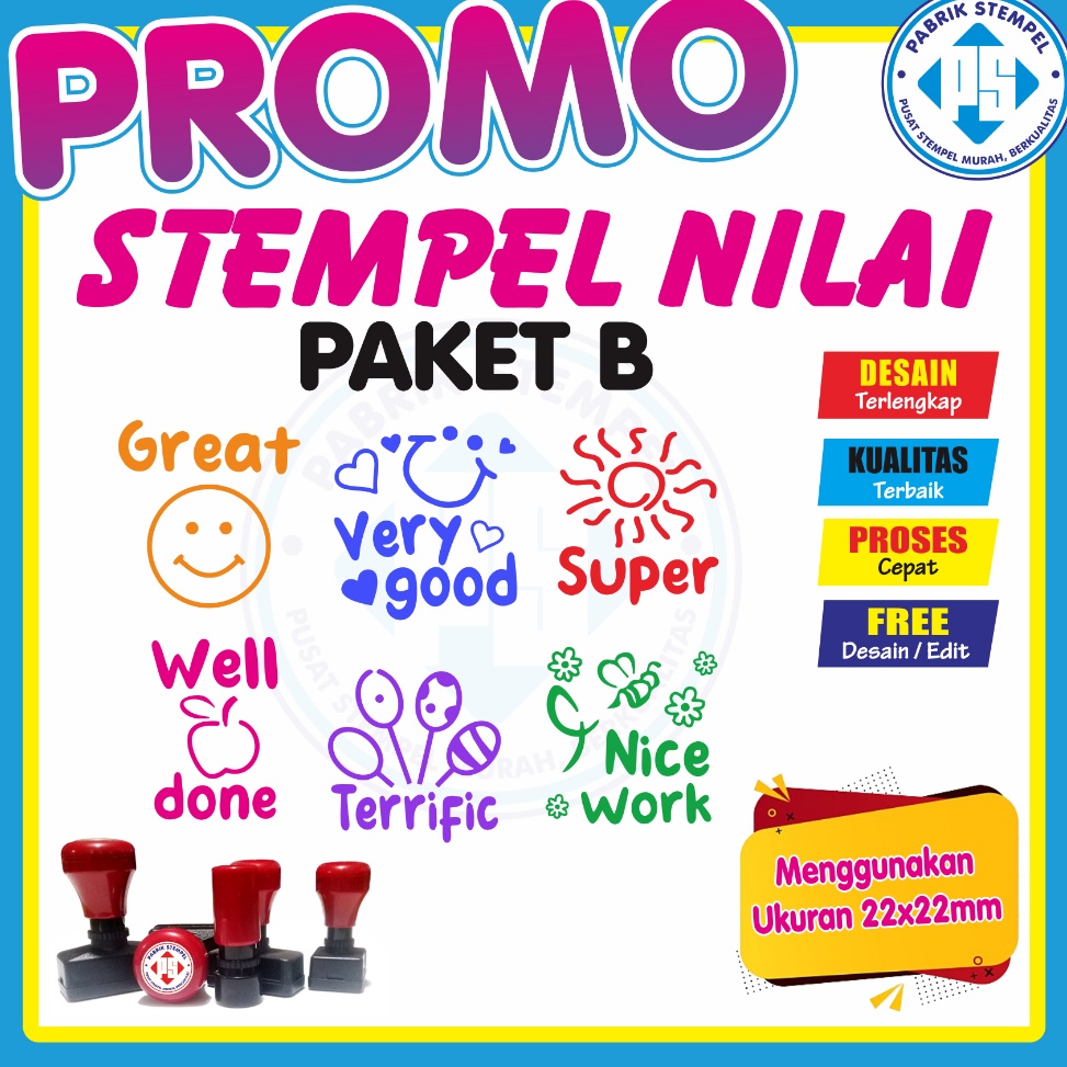 

zvaj -10 Stempel Nilai Stempel Reward PAUD / TK / SD Paketan 288