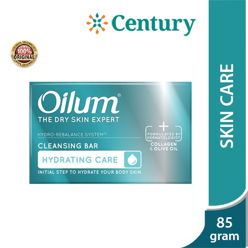 Oilum Hydrating Care Cleansing Bar 85 gr/ sabun muka/ sabun mandi/ kulit kering/ collagen
