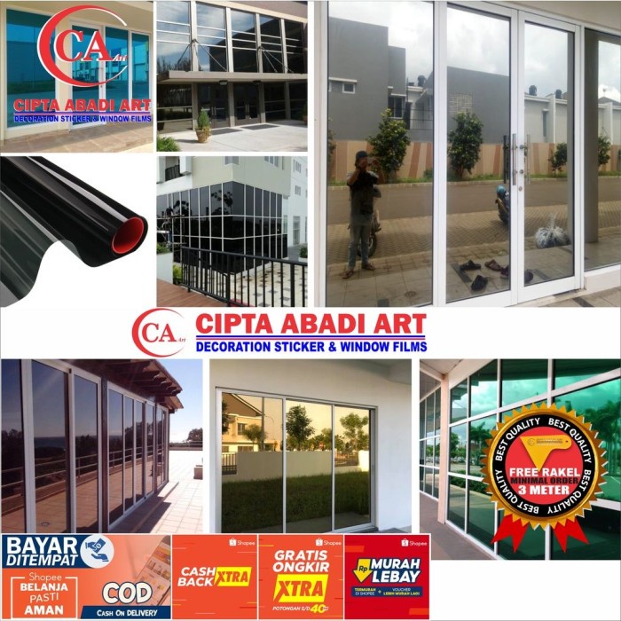Terlaris Kaca Film One Way Premium Stiker Kaca Film Untuk Kaca Jendela Pintu