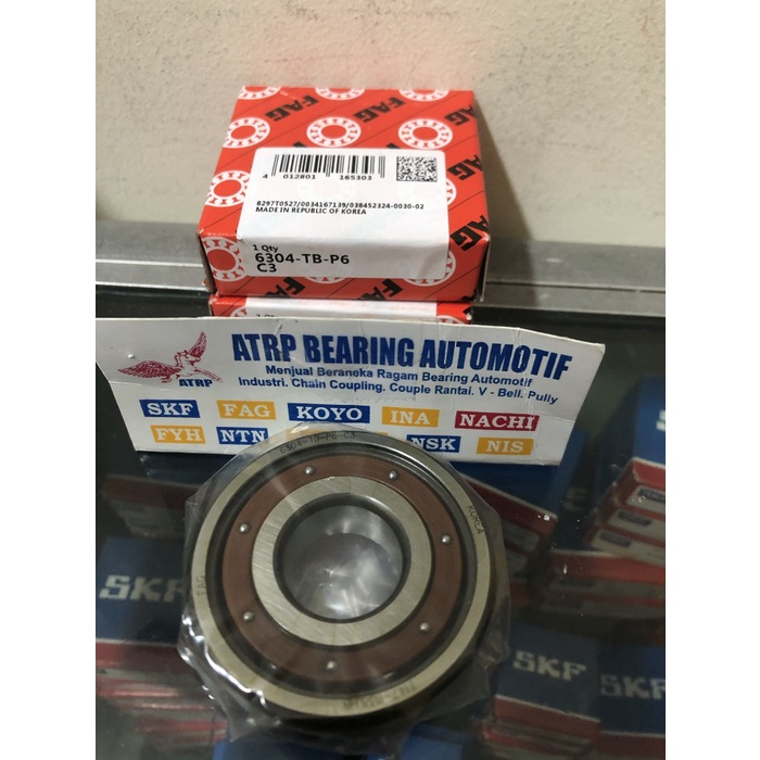 BALL BEARING 6304 TBP6 C3 FAG HIGH SPEED terpopuler