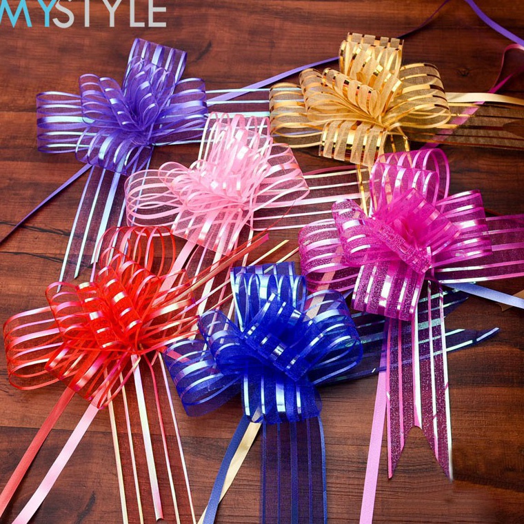 

kjud -25 MYSTYLE PITA TARIK TRANSPARAN KECIL/BESAR PITA SERUT GARIS 1 PACK = 10 PCS PITA KADO PITA HIAS Discount