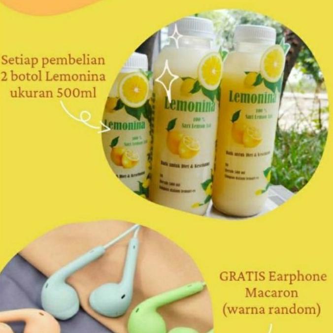 

LEMONINA SARI LEMON ASLI 100% - Diet, detoks, imunitas - 500 ml