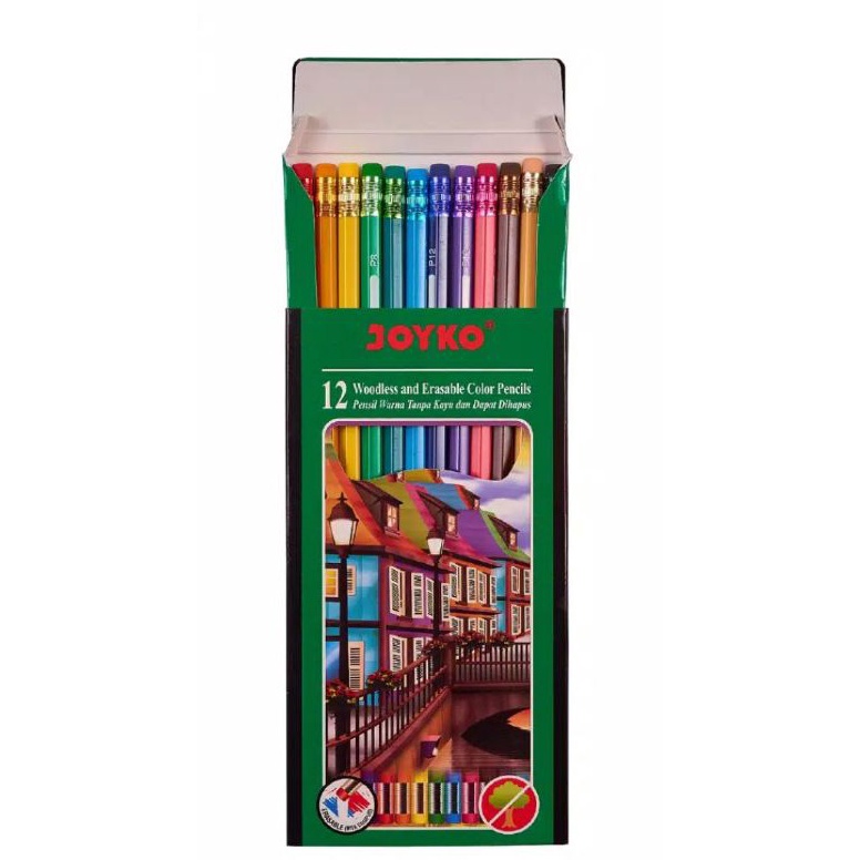 

Promo Besar Pensil Warna Joyko Bisa Dihapus 12 Warna Super Murah
