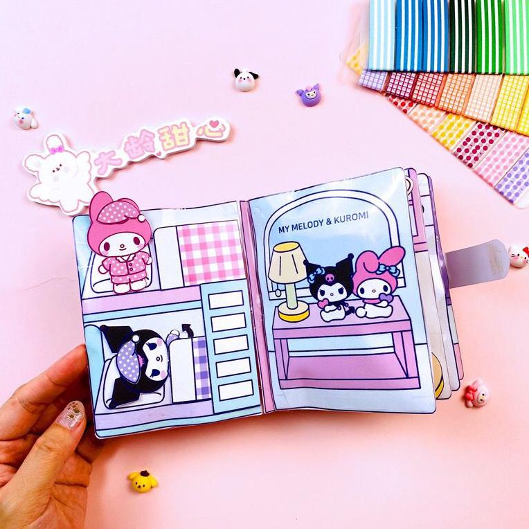 

Terbatas Buku Quite Book Melody Kuromi Sanrio Diy Mainan Edukasi Anak Busy Book Kri
