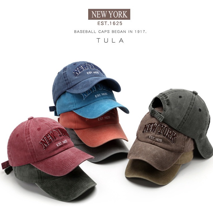 ↕CQG Topi Baseball NEW YORK EST 1625 Hat Cap Casual Sport Distro / Topi Newyork / Topi Cowok / Topi 