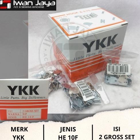 favorit] [YKK] Hak YKK HE 10 F (Hak Tanam Untuk Celana Panjang / Rok) - BOX