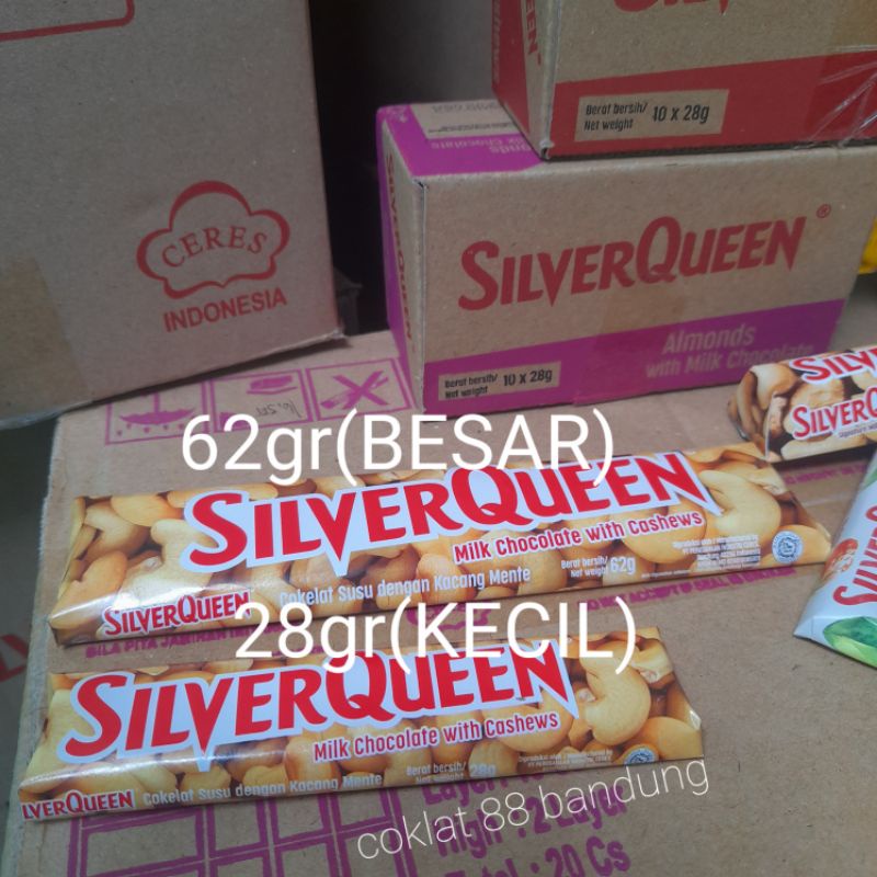 

Sierqueen 25Gr 1 Box 10 Pcs, Coklat Sier Queen Kecil 1 Dus 25 Gram Chunky Bar 30Gr Isi 10