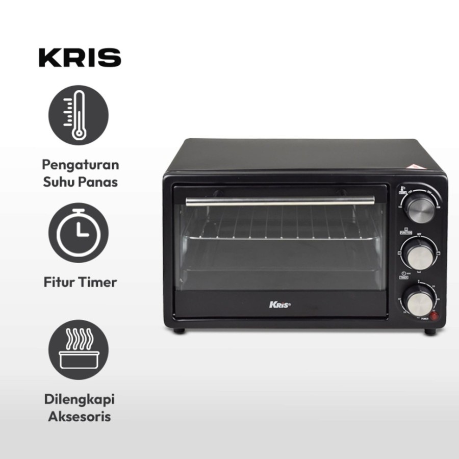 KRIS Oven Toaster 16L - Hitam
