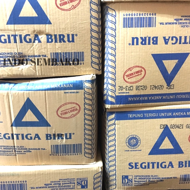 

Tepung Terigu Dus 1Kg X 12 Bks / Terigu Segitiga 1Kg / Tepung Segitiga U Karton / Tepung Serbagun
