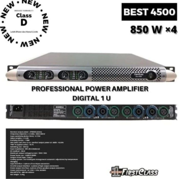 FirstClass Best 4500 Power Amplifier