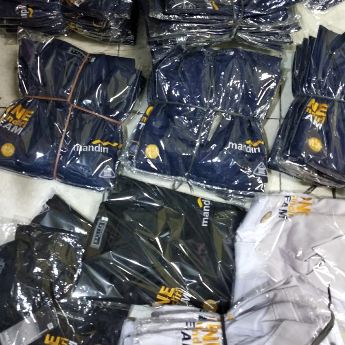 Terbaru Seragam Mandiri Baju Kemeja Pdl One Mandiri Team ._