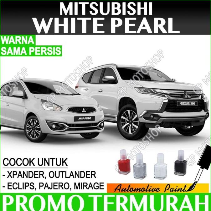 MITSUBISHI WHITE PEARL CAT OLES PENGHILANG BARET MOBIL PUTIH MUTIARA