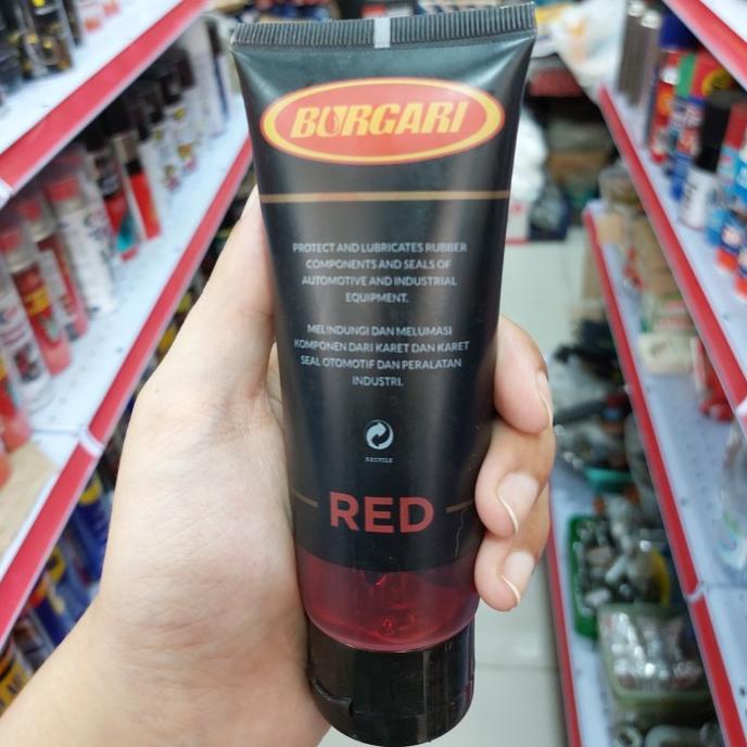 Stempet Pelumas Karet Gemuk Burgari Rubber Grease Red 100gr Original
