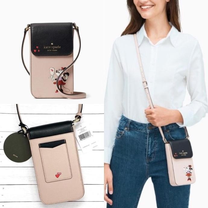 Kate Spade Phone Crossbody Bag Minnie Mouse Pink Multi