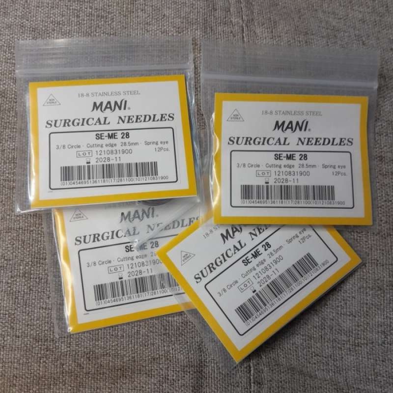 Mani SE-ME Jarum Hecting Jahit Kulit / Mani Needle / 3/8 Lingkaran Segitiga