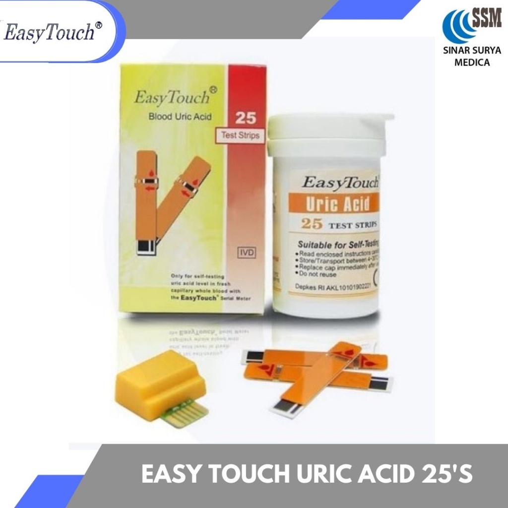 Strip Asam Urat EasyTouch / Strip Uric Acid Easy Touch / Strip Easy Touch / Strip ET