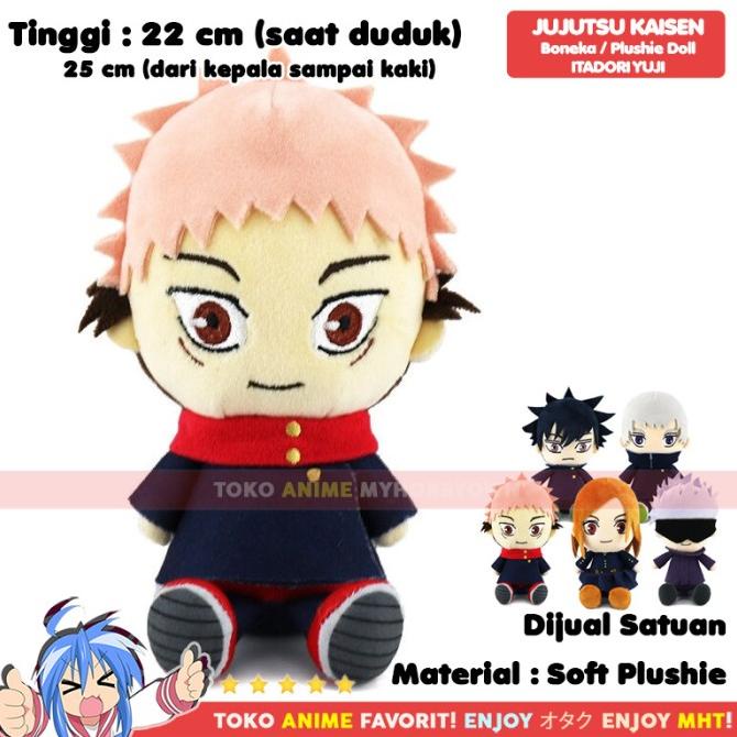Boneka Jujutsu Kaisen Plush Doll Gojo Fushiguro Itadori Nobara Inumaki