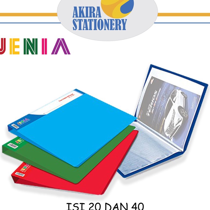 

[B-P☀◆12> MAP CLEAR HOLDER FOLIO JENIA 20 - 40 POCKET POLOS/ paaling.laris.!